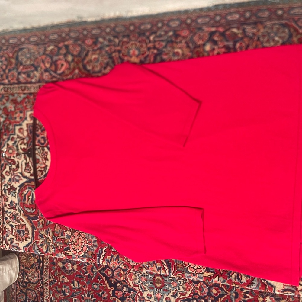Chico's Red V-Neck Sweater - Picture 2 of 3